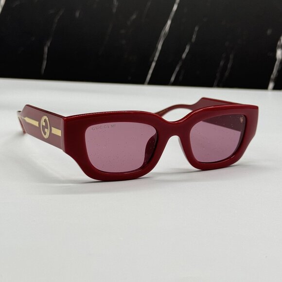 NEW GUCCI GG1558SK 005 BURGUNDY WOMEN SUNGLASSES main image 6